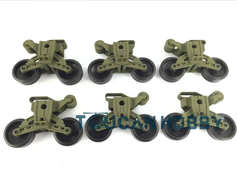 

6 Plastic Road Wheels For HengLong 3898 1/16 Scale USA M4A3 Sherman Radio Control Tank Toys Outdoor Model TH00455