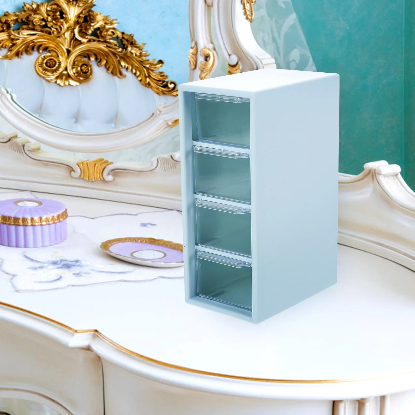 

Multi layer Storage Box Transparent Drawer ganizer for Keys Lipsticks Jewelry Home School Dormitory Supply Storage Container