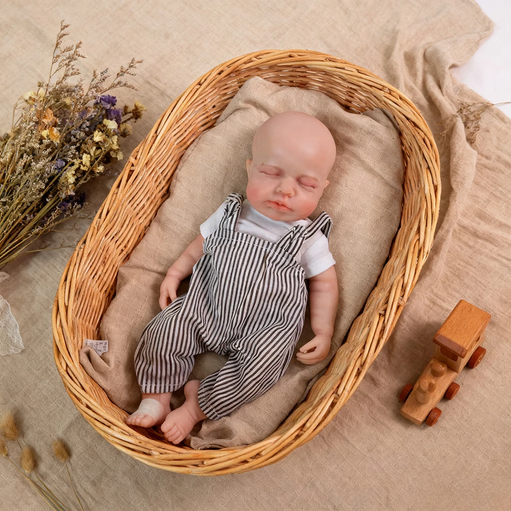 

30cm Silicone Reborn Boy Doll Loulou Full Body High Quality Bebe Realistic Lifelike Baby Doll Collectible