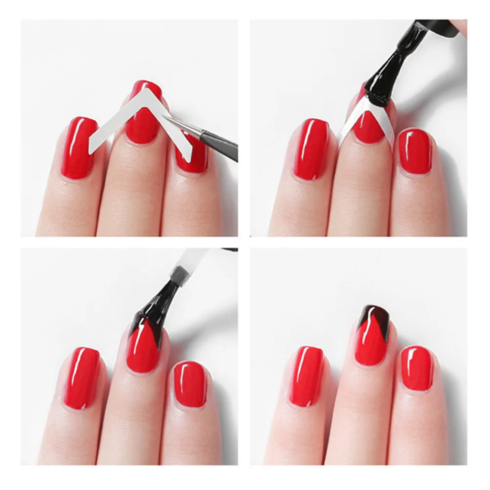 

3 Set French Nail Cover Nail Sticker Smile Line French Nail Cover (Each Set Includes 18 Kinds of Styles)