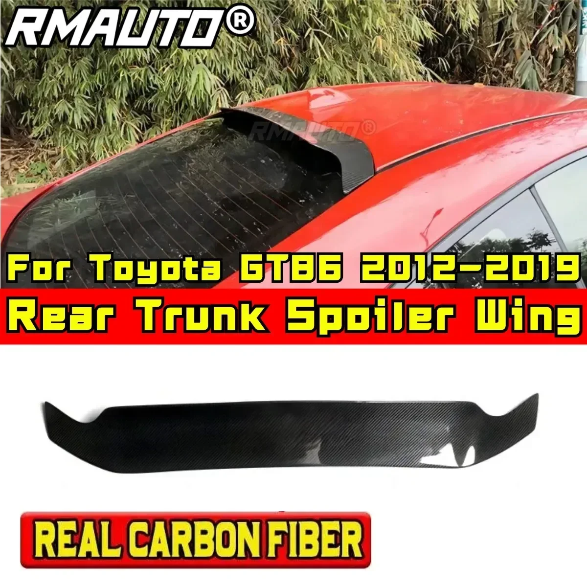 For 2012-2019 Toyota GT86 Subaru BRZ Rear Spoiler Wing Body Kit ABS Plastic Car Rear Roof Spoiler Rear Roof Wing Car Accessories