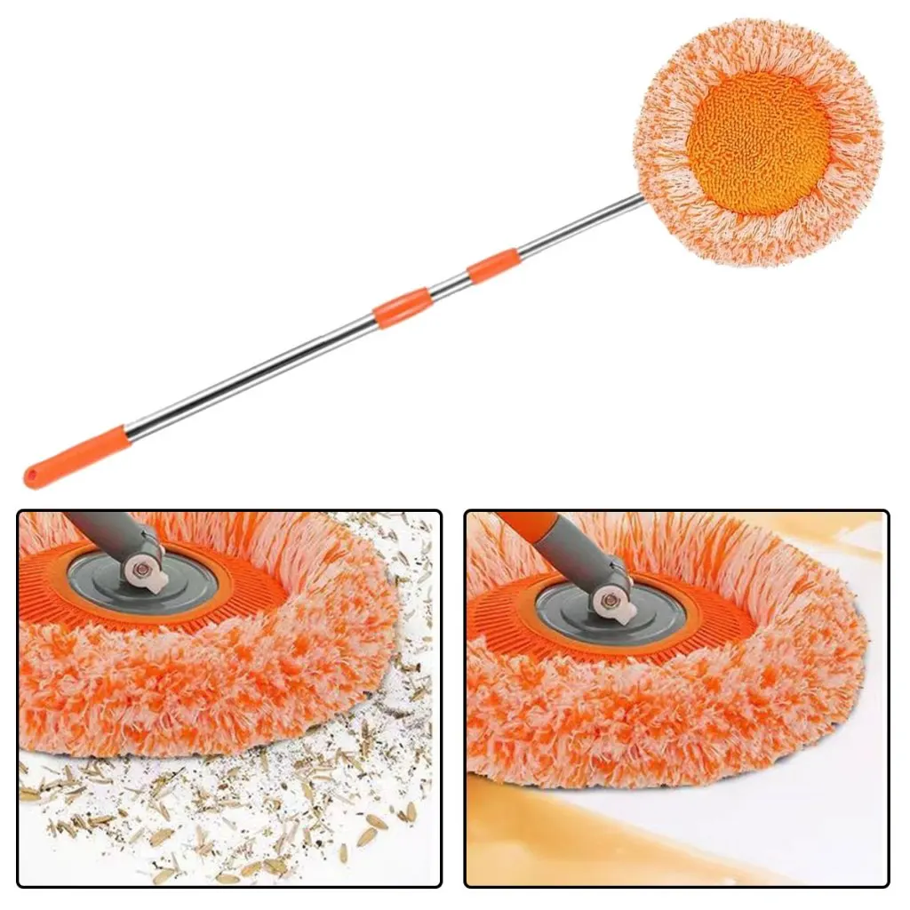 

New Adjustable Upgraded Cleaning 360° Rotatable Mop Head Multifunctional Sunflower Mop Head Flat Floor Household Tools