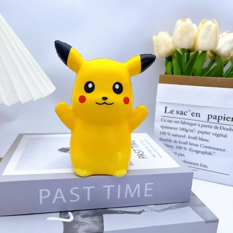 Pokemon Pikachu  Squeeze Toys Cartoon Anime Cute Stress Relieving Toys Children Kawaii Model Toys Desktop Ornament Holiday Gifts