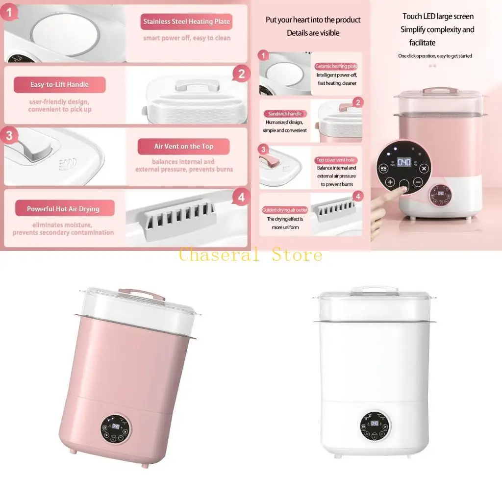 E7CE Infant Bottle Toastier with Rapid Pasteurization Auto Drying Function 110V Eight angled Newborns
