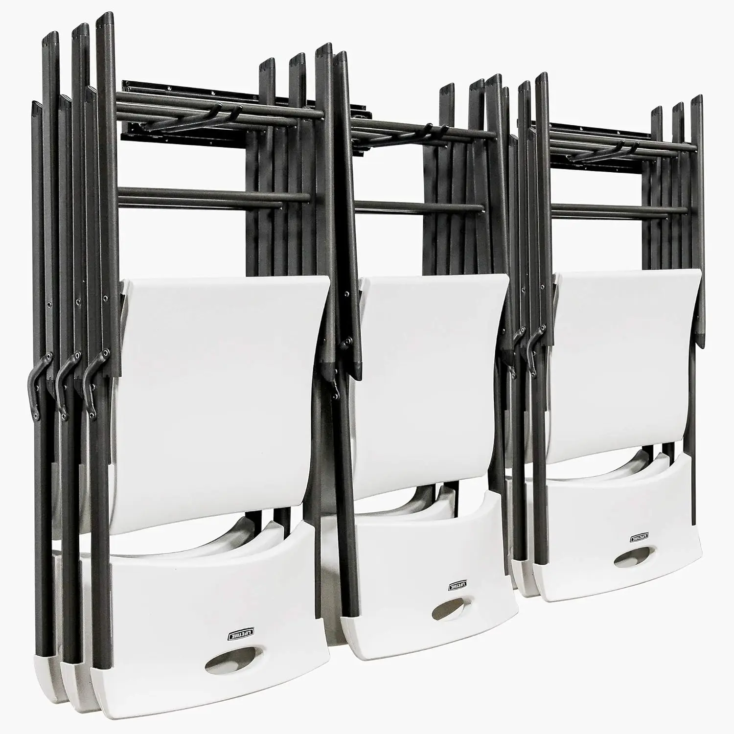 

Chair Storage Rack, Wall Mounted Folding Chairs Organizer and Hanger System,For Home, Garage, Heavy Duty