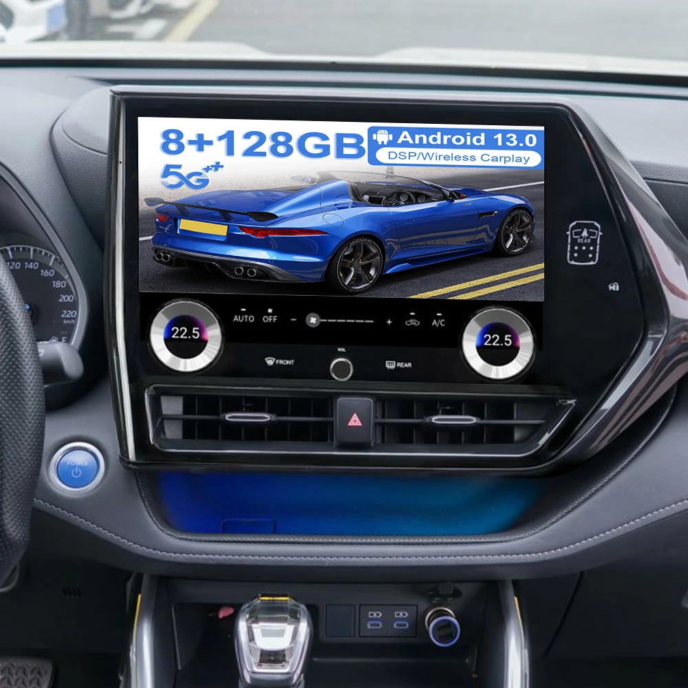 

13.3 inches Android 14 Screen For Toyota Highlander 2020-23 GPS CarPlay Auto Stereo Car Radio Multimedia Video Player Navigation