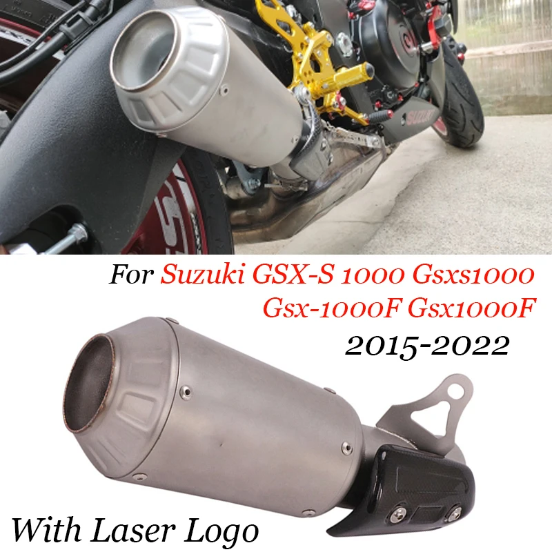 For suzuki GSX-S 1000 gsxs1000 gsx-1000f gsx1000f 2015-2022 Motorcycle exhaust modified middle connection pipe slip muffler