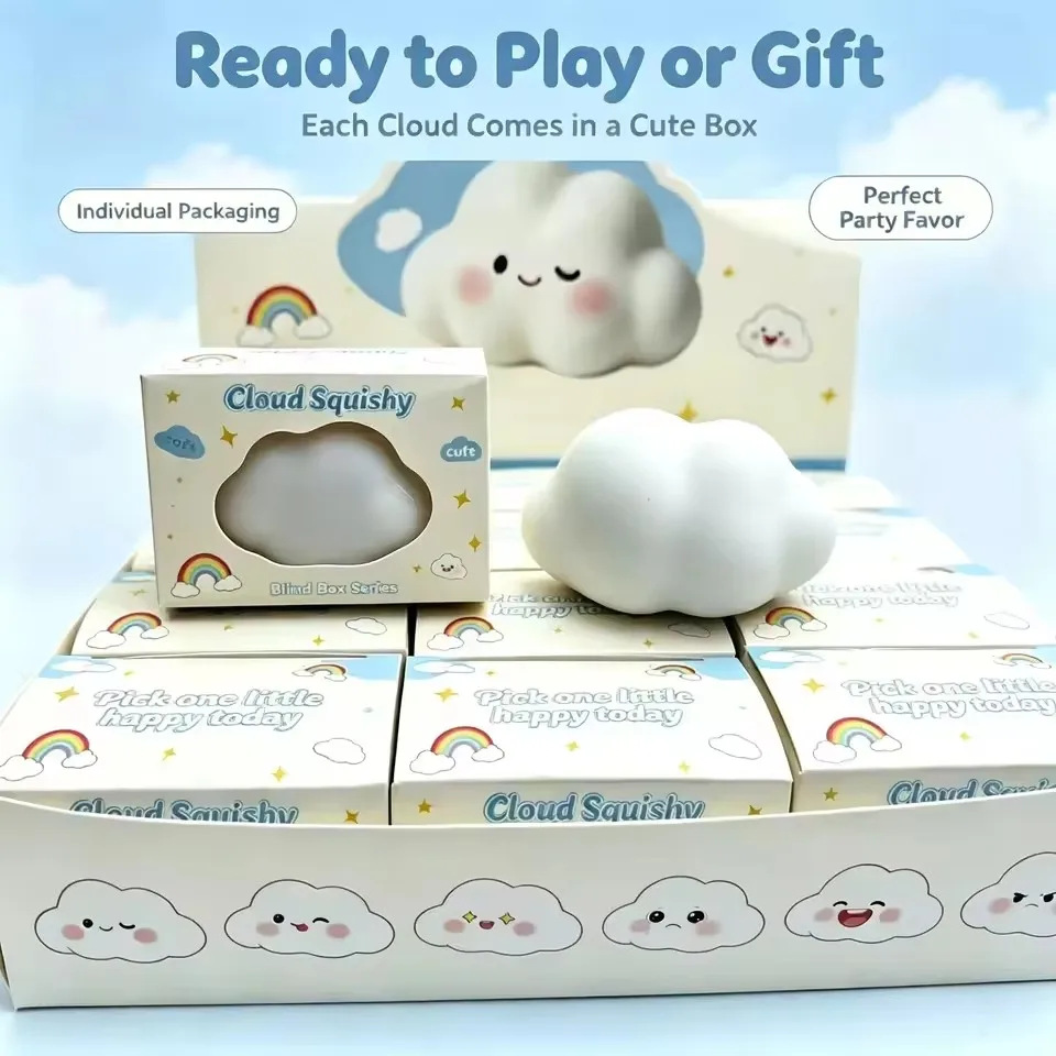 Crunchy Soap ball decompression cloud squeezing toy, round shape, can be filled with building blocks, relaxing toy