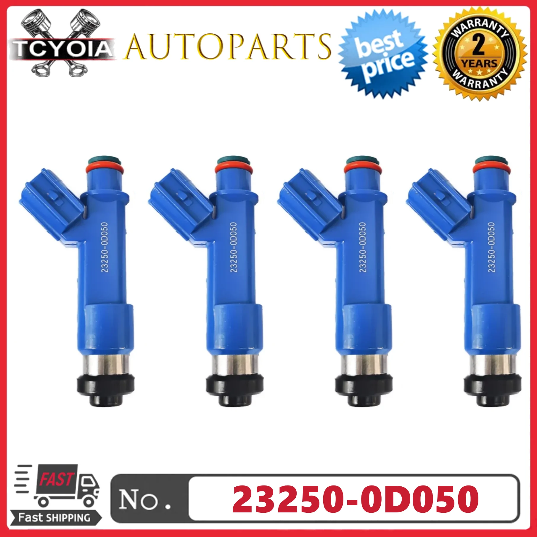 4 шт./лот 23250-0D050 23209-0D050 23250-22080 23209-22080 Топливные форсунки для Toyota Corolla 1.8L 2004-2008 гг.