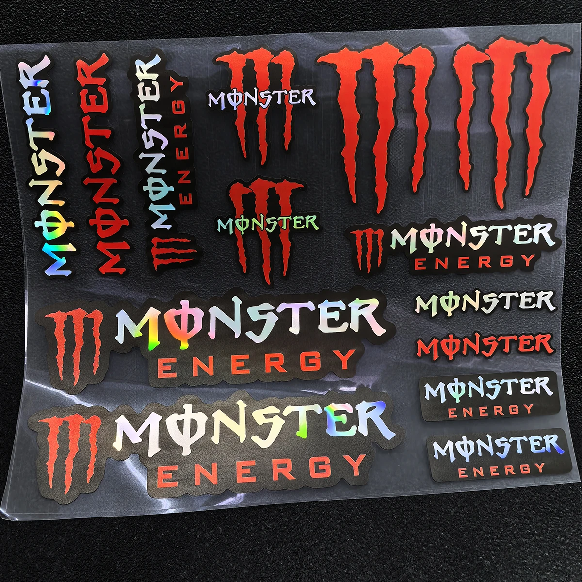 عاكس الوحش الطاقة ملصق شعار دراجة نارية خوذة خزان الدراجة ملصق ليزر كيت لياماها هوندا سوزوكي كاواساكي Bmw Ktm #2