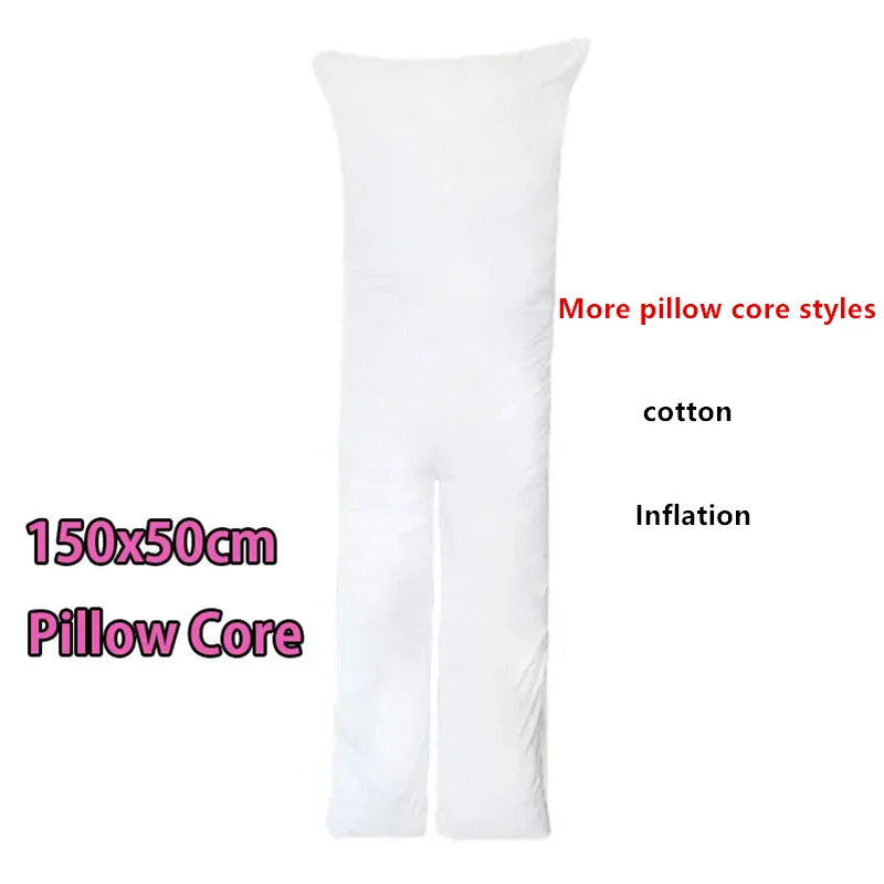 50X150CM Straight Inflatable Bended Inflatable Pillow Cotton Pillowcase Not Include Anime Pillowcase