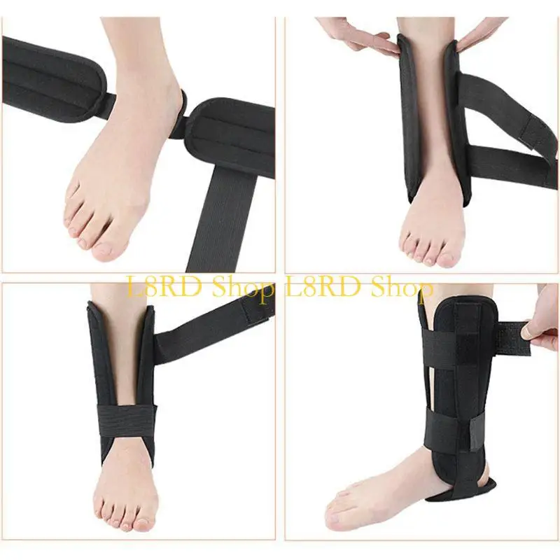 L8RD Women Men Fitness Ankle Sprain Support Brace Strap Splint Foot Heel Cover Orthotic Aluminum Protector Guard Wrap