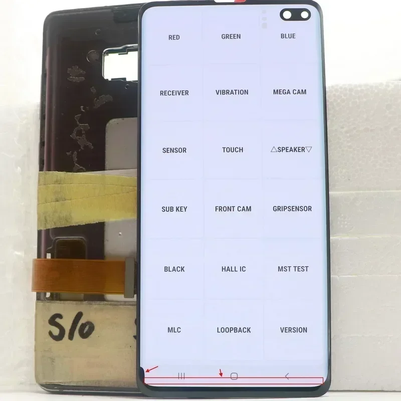 AMOLED S10 + LCD con marco para Samsung Galaxy S10 Plus pantalla SM-G9750 G975F SM-G975 pantalla táctil digitalizar montaje