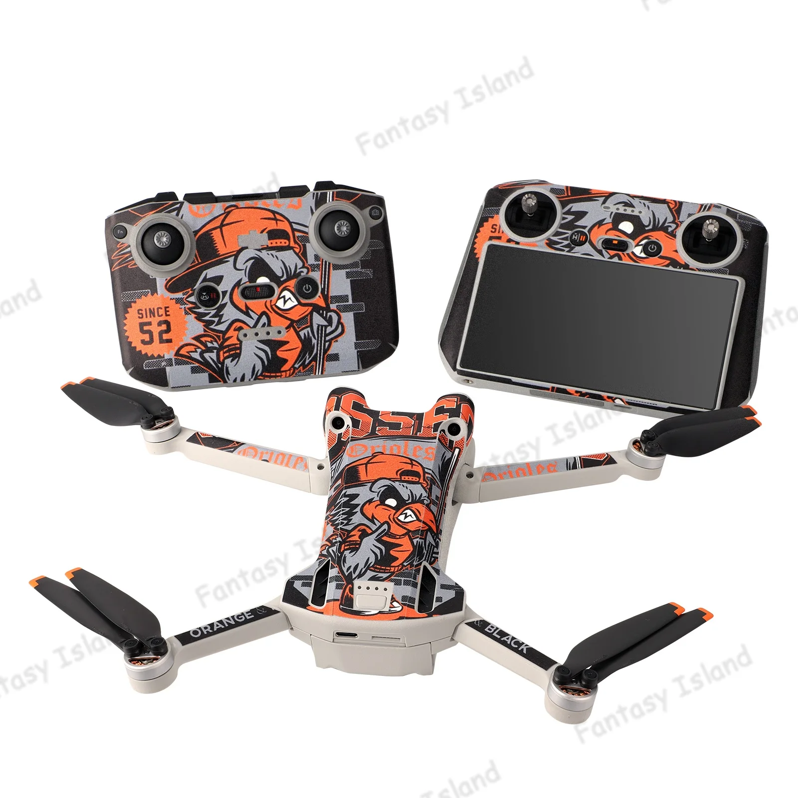 Sunnylife Colored Stickers Protective Film Scratch-proof Decals Skin Accessories for Mini 3 Pro DJI Mini3 Pro