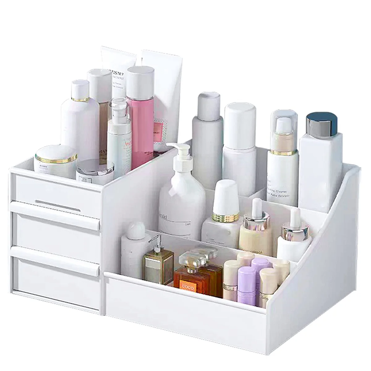 Makeup Organizer,Skincare Organizers on Countertop, Cosmetic Storage Organizer Fits Skincare, Lotions, Lipsticks A