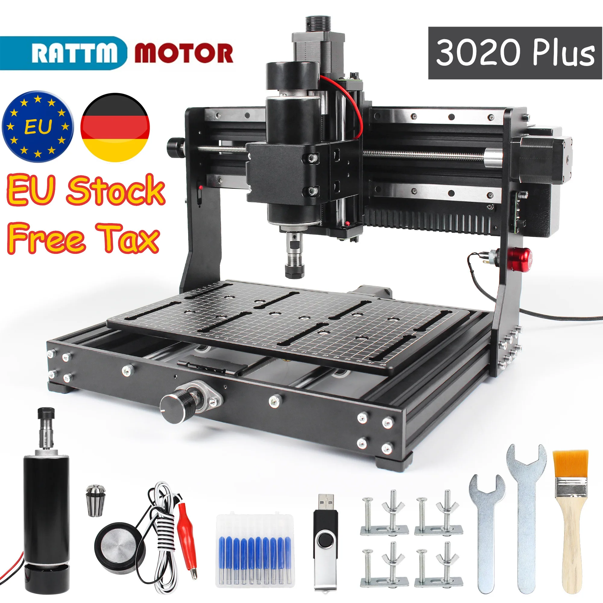 【EU no tax】3020 Plus 500w cnc Laser Kit Laser Engraving Machine Wood Router For Metal Acrylic Milling Cutting Machine