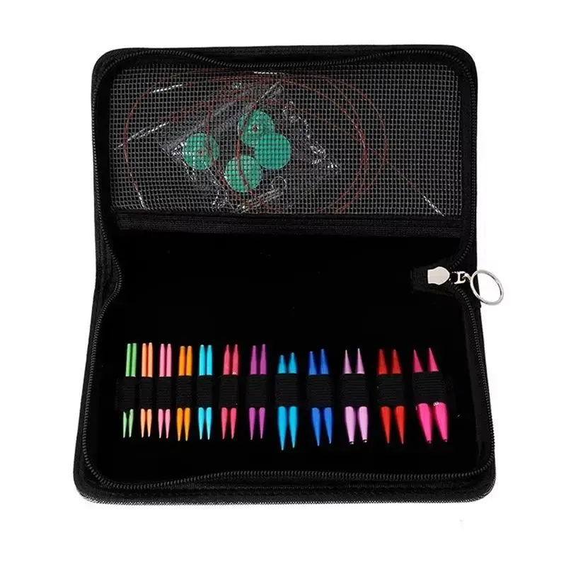 

BAAU Mini 5,5 см алюминиевые круглые спицы, набор спиц с рукавами и воротником, съемное кольцо, набор игл для шитья