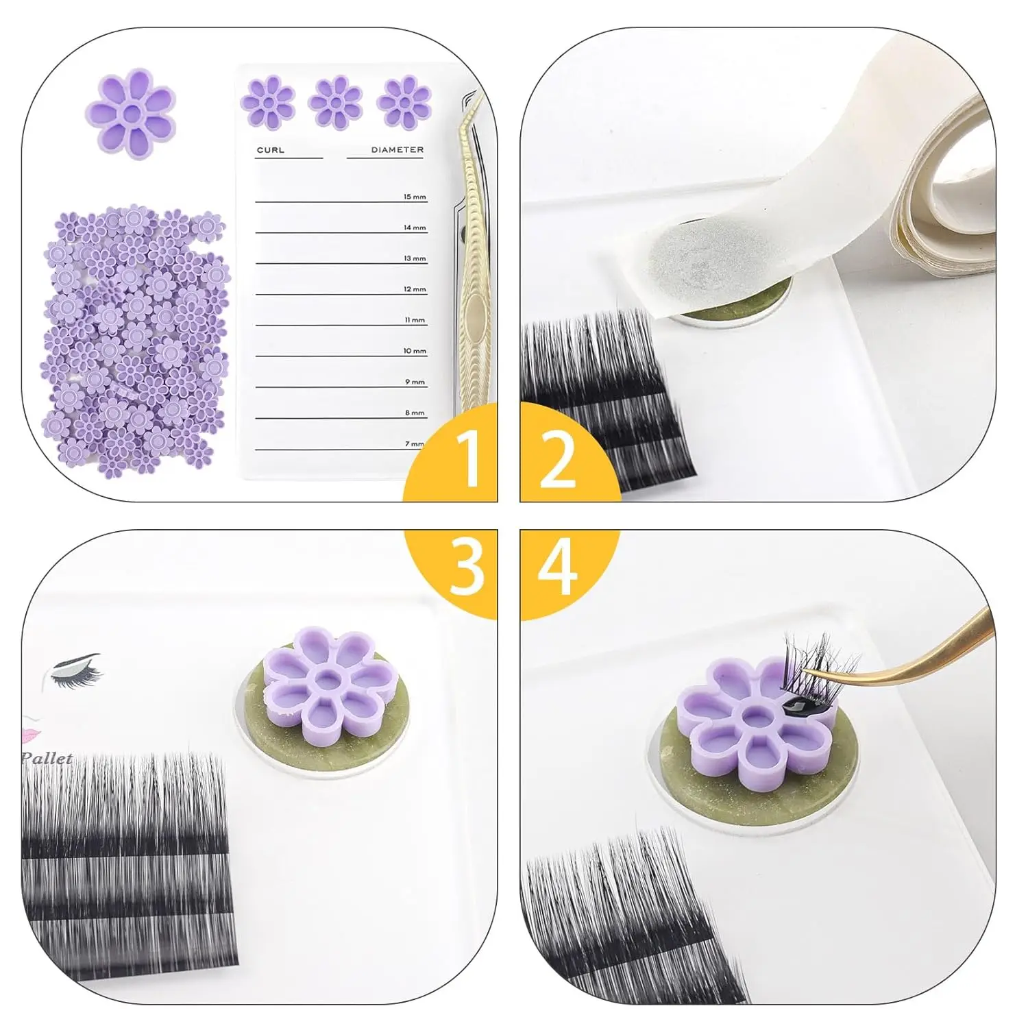 100 gobelets de colle pour greffage de cils, tasse de colle pour bandes de levage de paupières, cadeau de mariage pour femmes