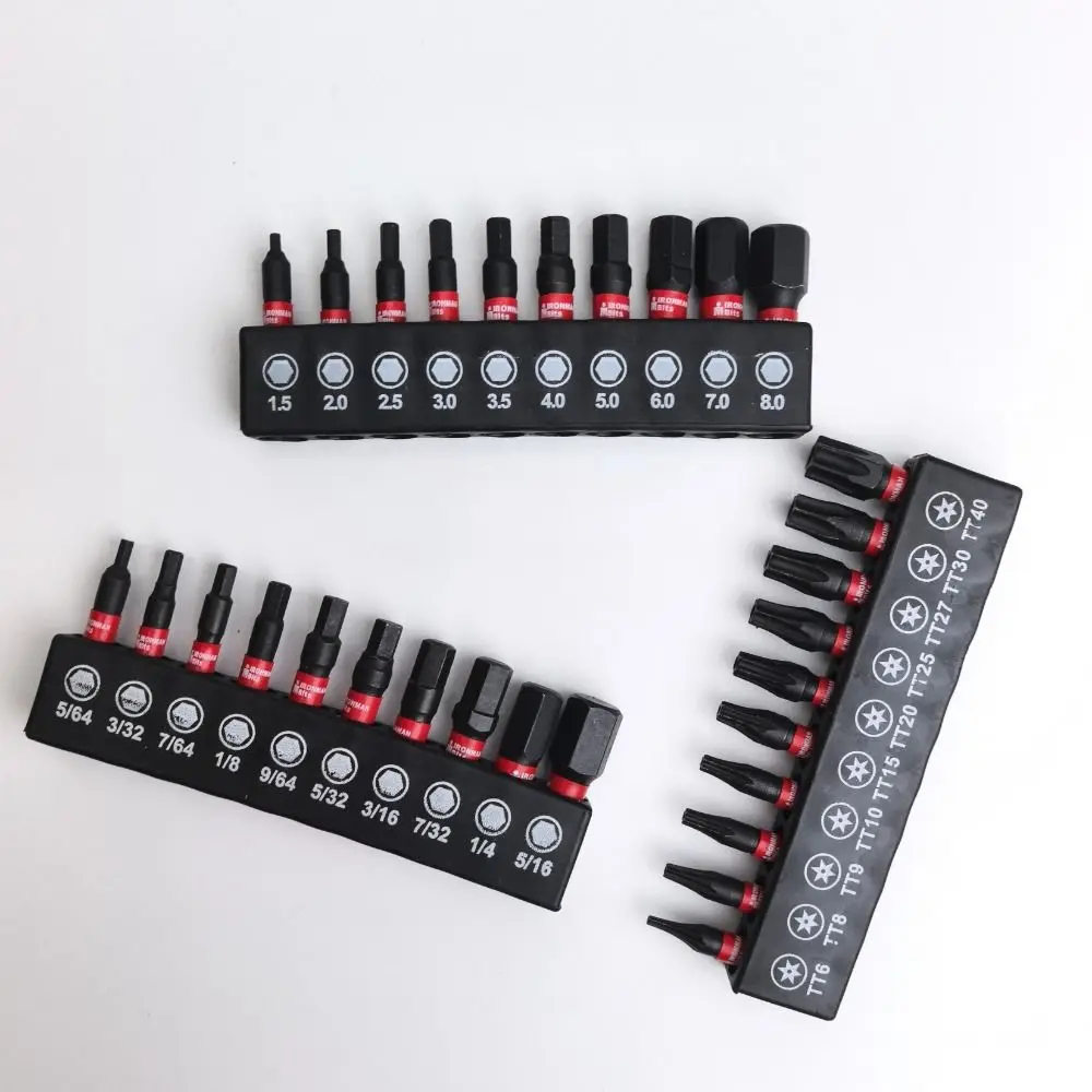 S2 Steel Impact Screwdriver Bits Magnetic 25-150mm Length Electric Drill Bit Driver Batch Head Torx Drive Screwdriver Bits Set