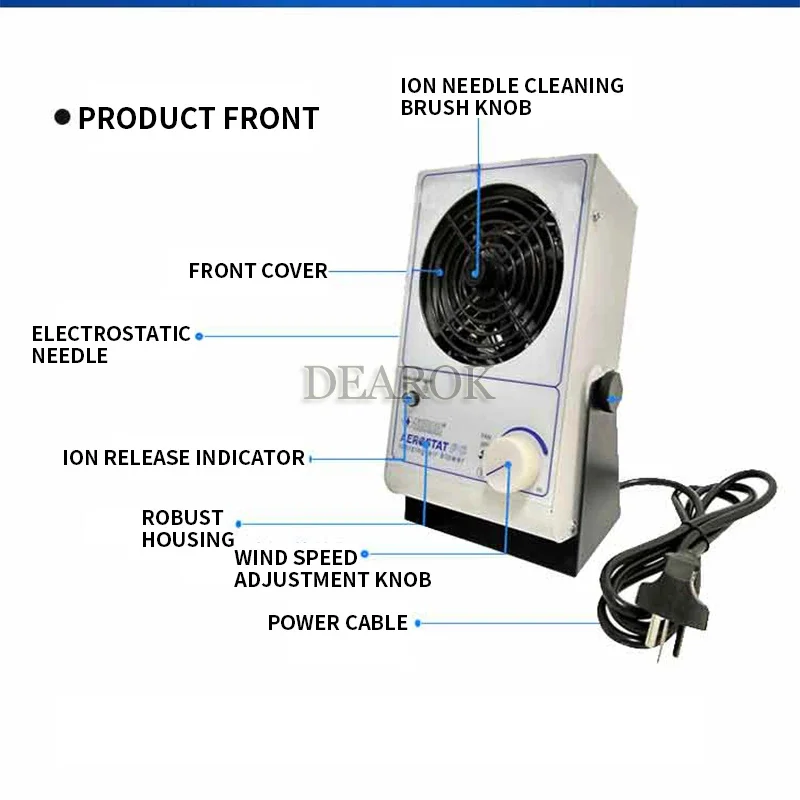 SL001 ion fan static eliminator workbench/container/circuit board static elimination 110V/220V automatic voltage