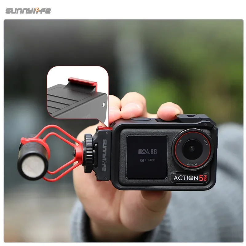 DJI 오즈모 액션 5 Pro 4 3용 마그네틱 어댑터 마운트 퀵 릴리즈 마운트 베이스 (콜드슈 카메라 삼각대 어댑터 마운트 포함)