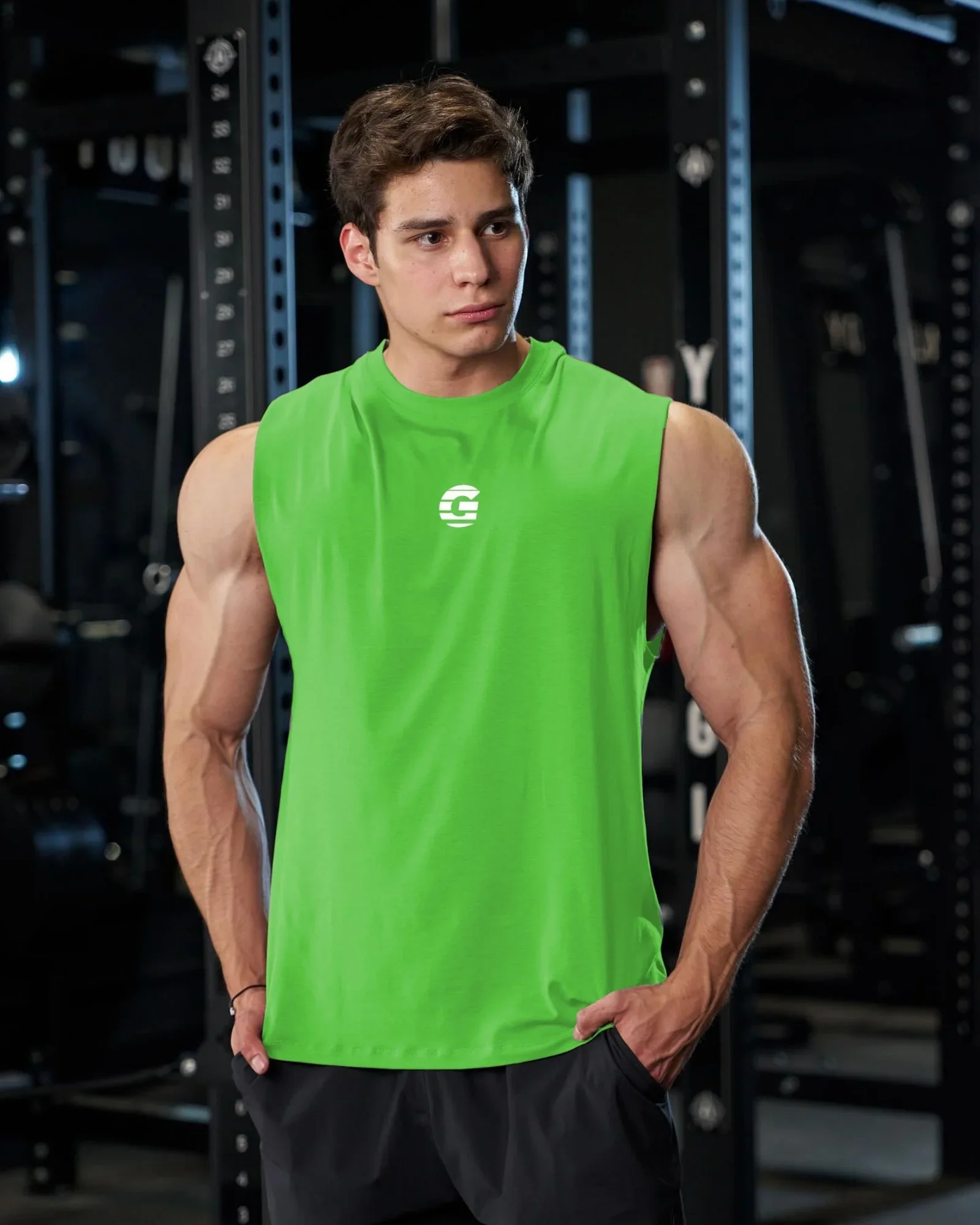 Summer Men\'s Sleeveless Gym Vest Bodybuilding Fashion Basketball Vest Breathable Mesh Sports Undershirt Fitness Running Vest