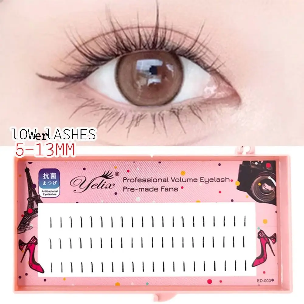 0.07mm Thickness False Eyelashes 5~13mm Length C Curl Cluster Eyelash Artificial Eyelashes Handmade Lower Lashes