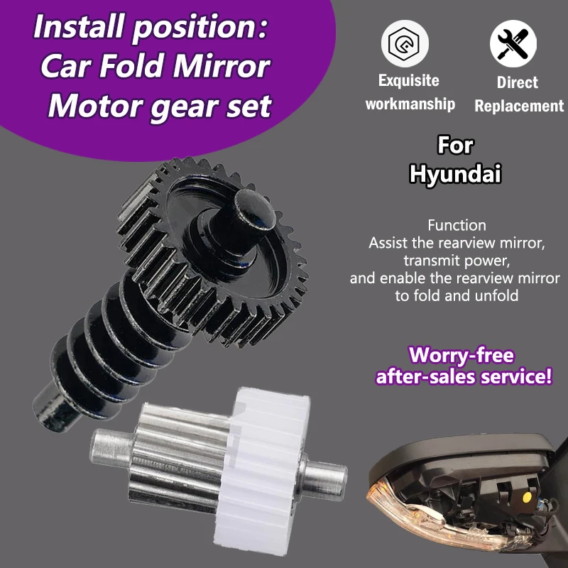 

5PCS AZGIANT For Hyundai i10 i20 PB(Australian) ix25 i40 IX20 Car Power Folding Mirrors Module internal 25/30T gearwheel unit