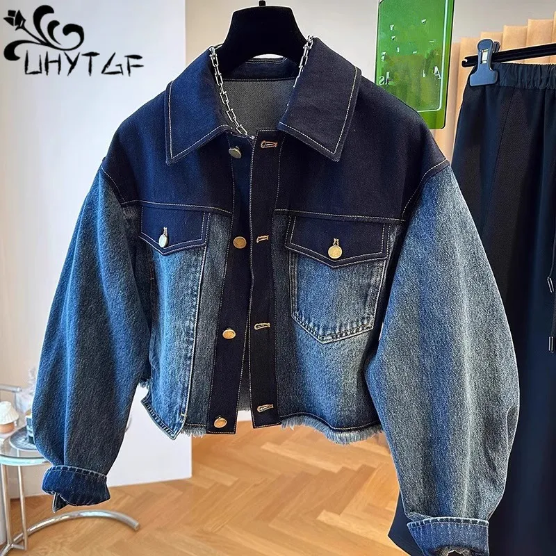 Chaquetas Para Mujer Short Denim Coat Women Vintage Autumn Y2k Top Korean Jeans Jacket Women Fashion Streetwear High Clothes3263