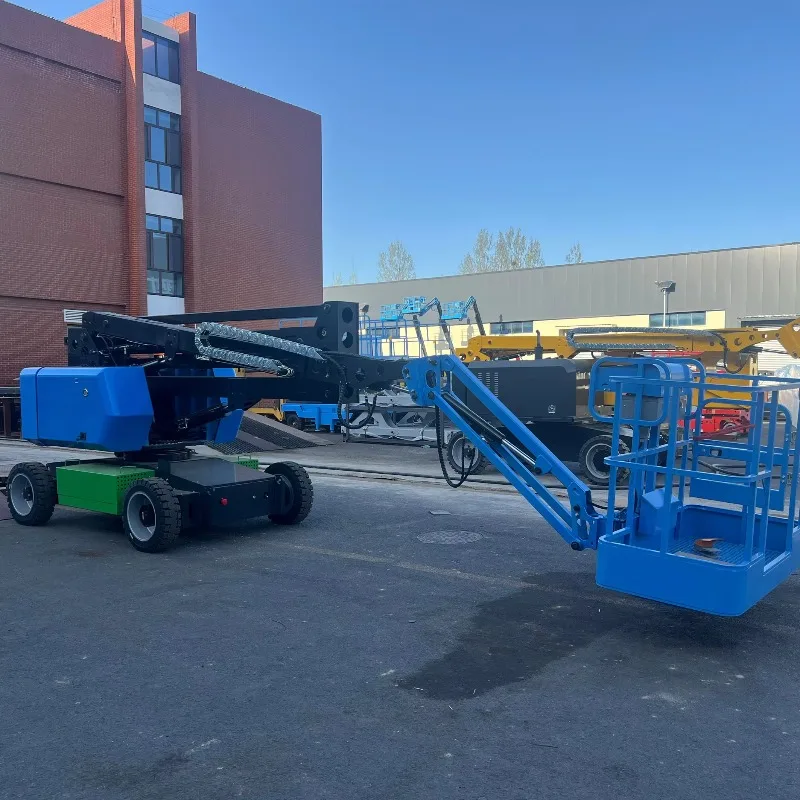 18m Towable Boom Spider Boom Lift Fully Self-propelled Curved Arm Lift Man Basket Platform