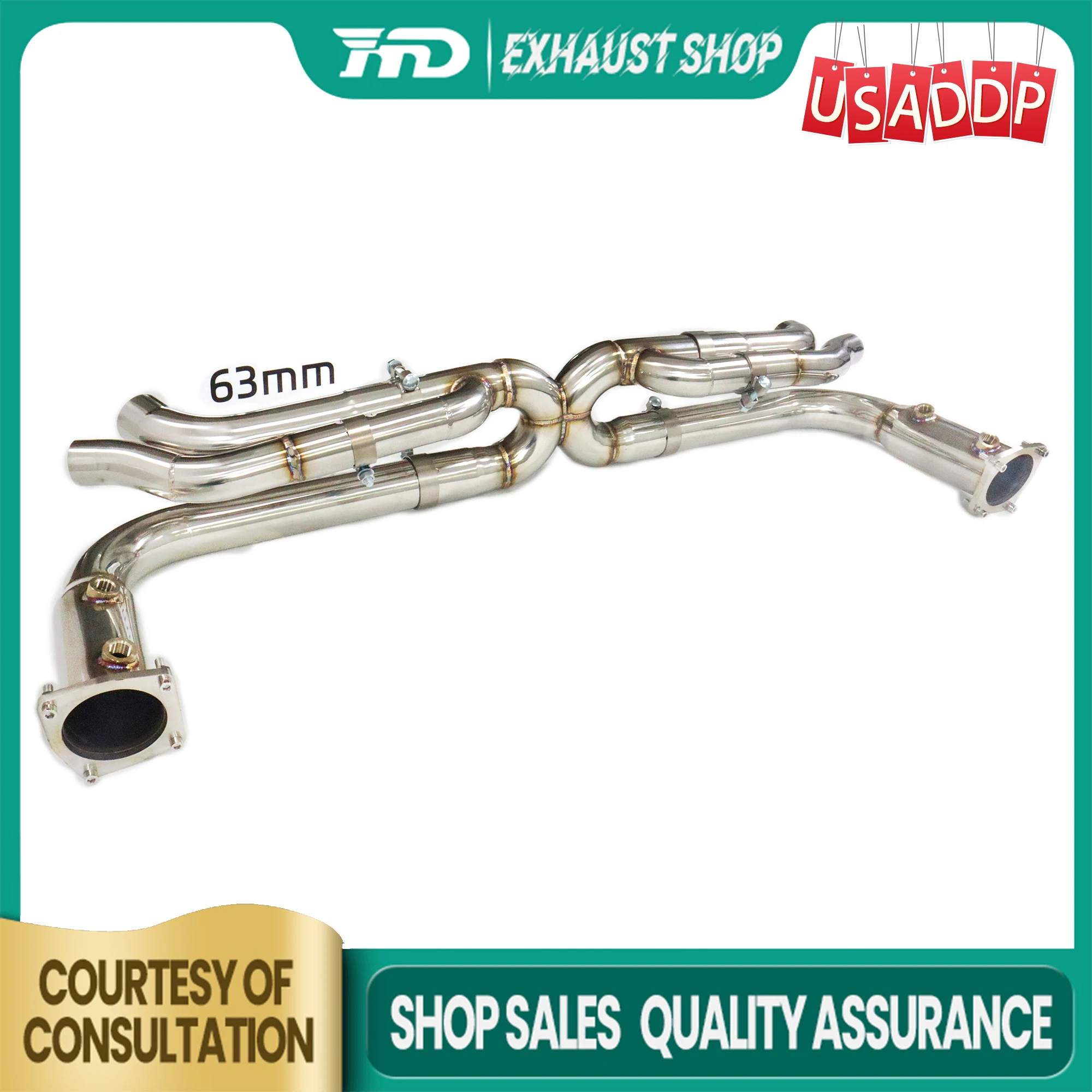 

HMD for Porsche 911 991.2 Turbo SS304 Exhaust system Non-destructive installation Catback Long service life