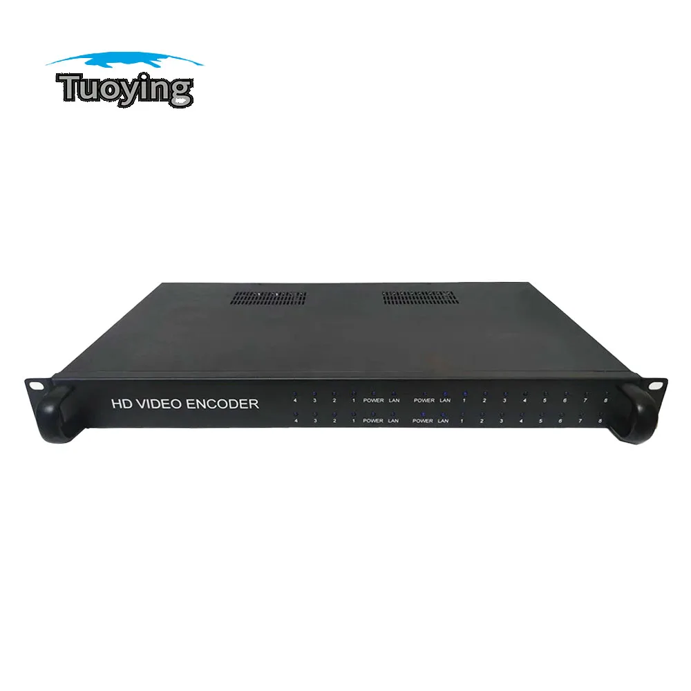 16-channel H264/h265 Hd Encoder Hdmi To Ip Hd Video Encoder Iptv Cable Tv Front-end Equipment For Live Broadcast Streaming Media