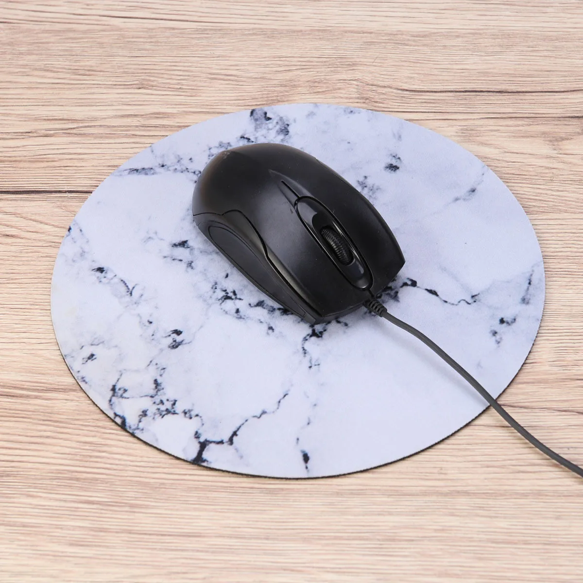

1Pcs Marbling Circular Mouse Pad Premium Rubber Round Mouse Mat for Office Laptop Computer Smooth Precise Control Surface