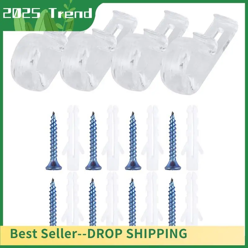 

AA14 New 80Pcs Curtain Clear P Clips Hook,Roller Blind Clips Child Safety Chain Cord P Clip Hooks