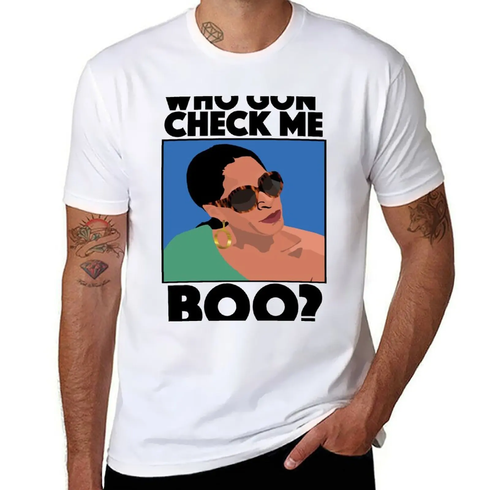 

SHEREE WHITFIELD|Who Gon Check Me Boo|RHOA (Real Housewives of Atlanta) T-Shirt man tshirt t shirt personalised T-Shirt