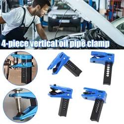 4Pcs Car Brake Oil Brake Clamp Pipe Plug Tool To Prevent Oil Spills Automotive Repair Oil Hose Clamp