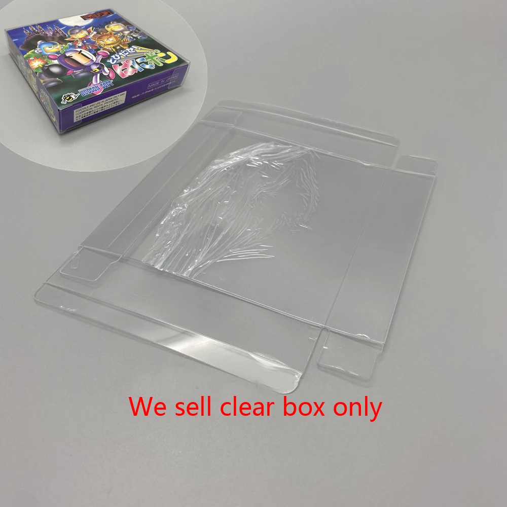 Clear transparent box cover For VIRTUAL BOY VB game display storage PET protective box