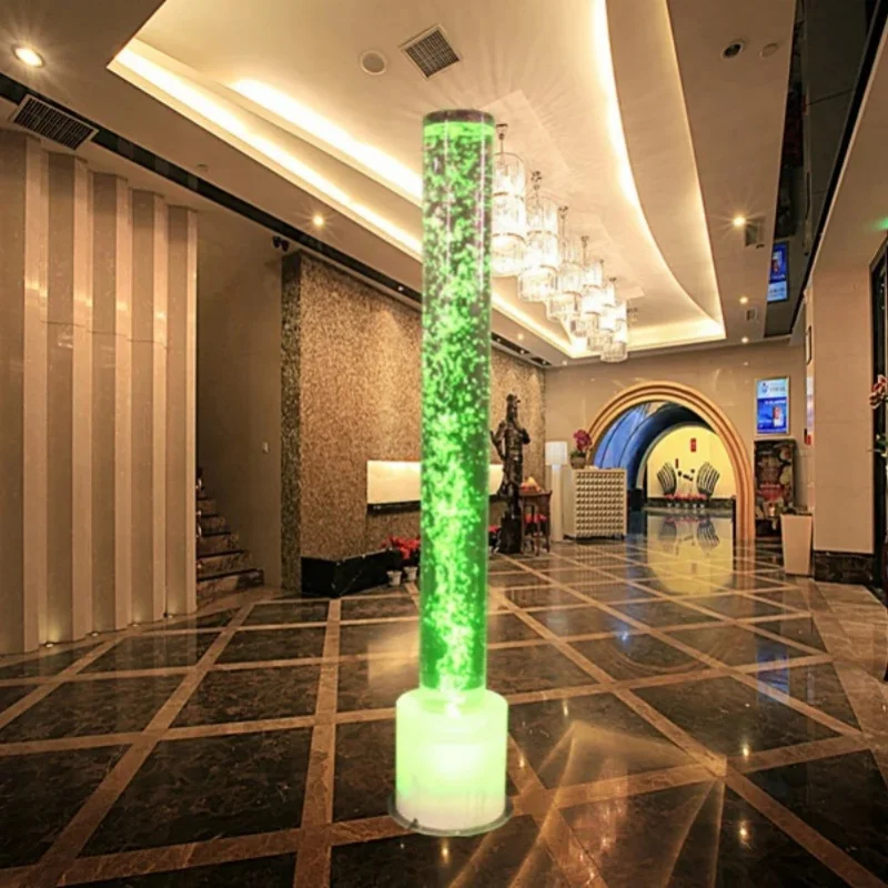 custom.Bubble Wall Panel LED Light Pillar Contemporary Color Changing LED Lights Customizable Size Acrylic Home Decor Fact