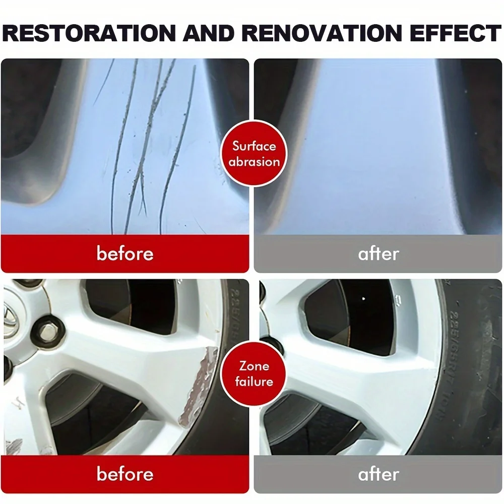 Universal Wheel Hub Repair Paste - Automobile Tire Detail Restoration and Deep Conditioning, No Residue.