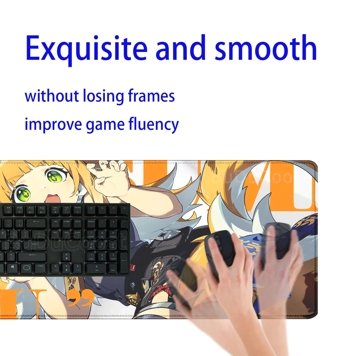 لوحة ماوس كبيرة للألعاب XXL Zenless Zone Zero ZZZ Ju Fufu لألعاب الكمبيوتر لوحة ماوس تزيين ملحقات المكتب teclado حصيرة مكتبية
