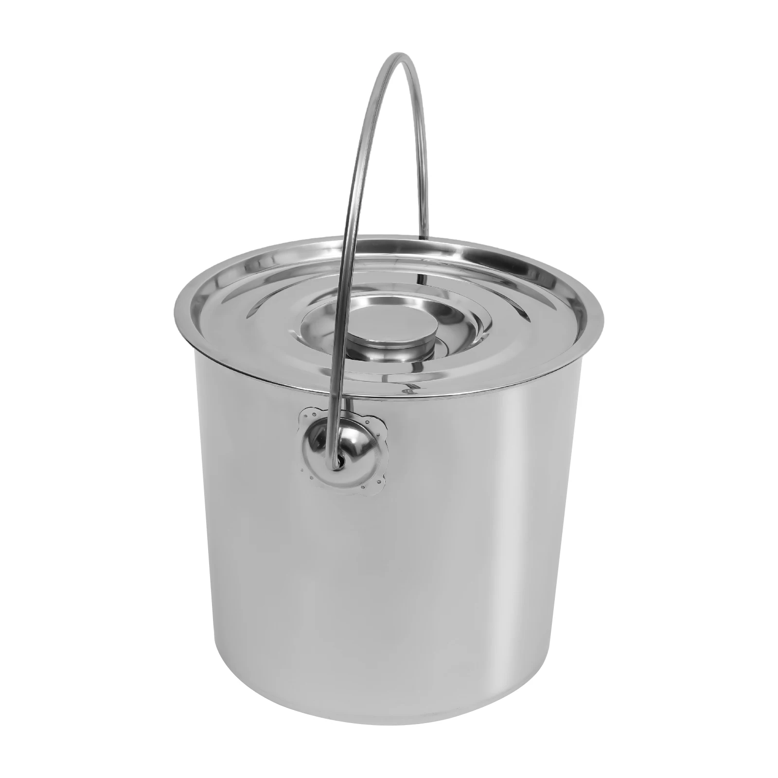

Milk Can Stainless Steel 12L – Food-Grade Metal Bucket with Handle and Lid for Safe Storage of Milk, Water, and Other Liquids