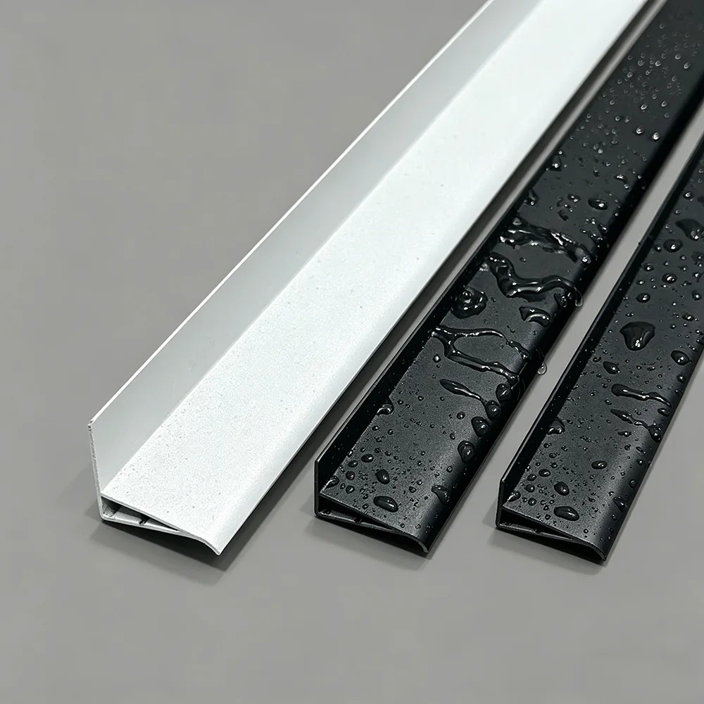Window Edge Metal Rain Deflector Roof Eaves Right Angle Rain Drip Line Strip Aluminum Profile Outdoor Wall Rain Drip Diversion