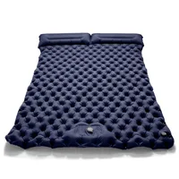 Colchón inflable doble para acampar al aire libre, colchoneta para dormir Extra ancha, cama plegable ultraligera, colchoneta para dormir, colchoneta de viaje para coche