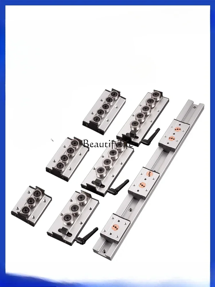 Double-Axis Linear Guide Tracks Built-in Locked Sliding Block Photovoltaic Woodworking Slide Track