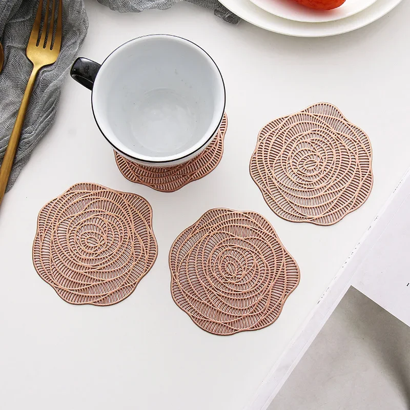 Yüksek kaliteli çevre dostu dokuma dantel masa Placemat paspaslar ve pedleri içi
