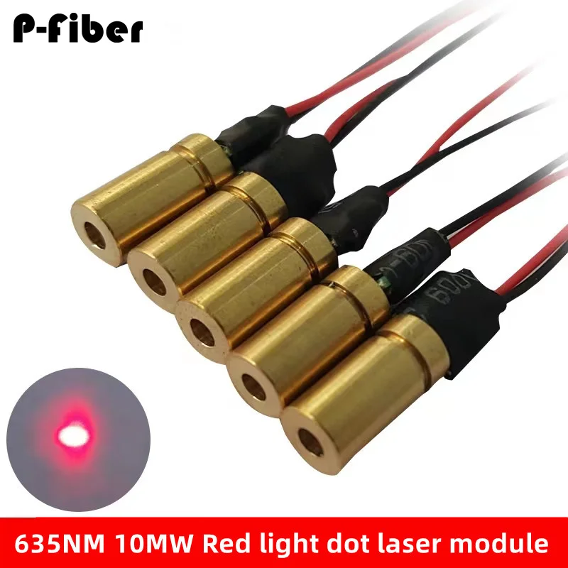 635nm 10mw red laser lamp module spot spot red laser emitter industrial excitation