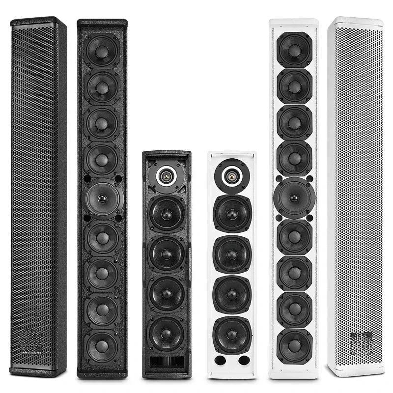 

Passive column linear array wall-mounted speakers for home use