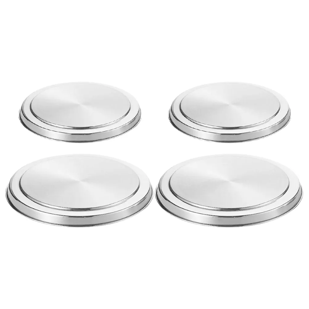 

4 Piece Stainless Steel Burner Covers Electric Stove Top Gas Hob Cooker Kitchen Stove Cover Protectors Durable Construction Easy