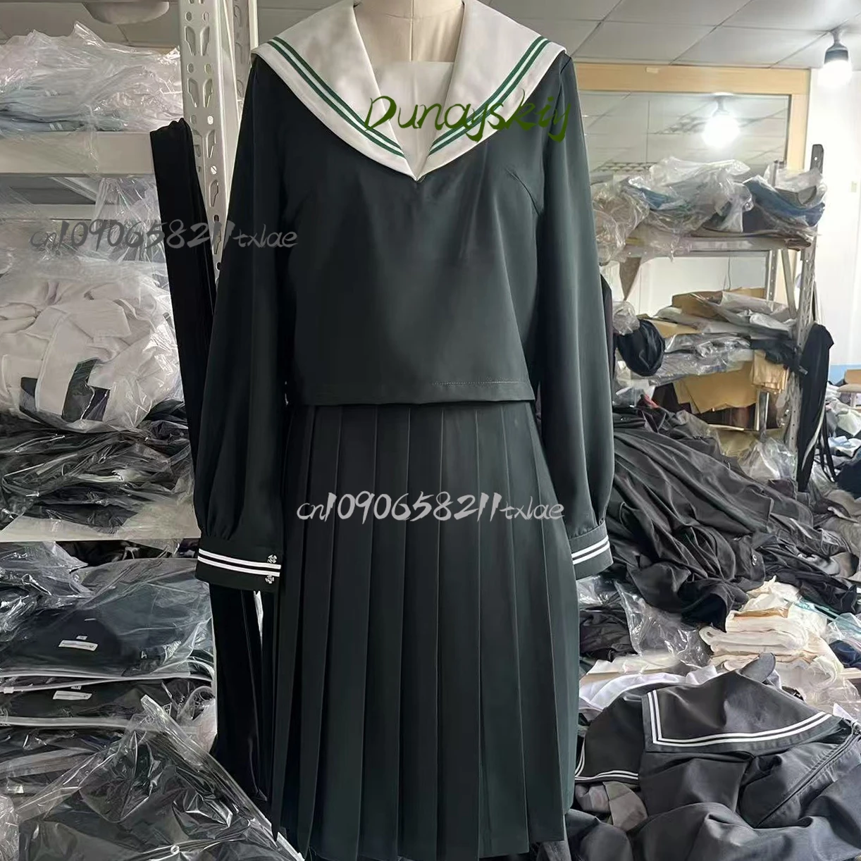 JK The Apothecary Diaries maomao Uniform Cosplay Dark Green Schoolgirl Outfit  Wig for Anime high quality Graduation  Halloween