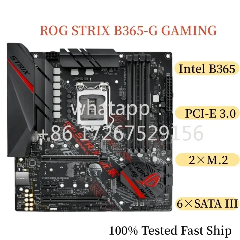 For ROG STRIX B365-G GAMING Motherboard 64GB LGA 1151 DDR4 Micro ATX Mainboard 100% Tested Fast Ship